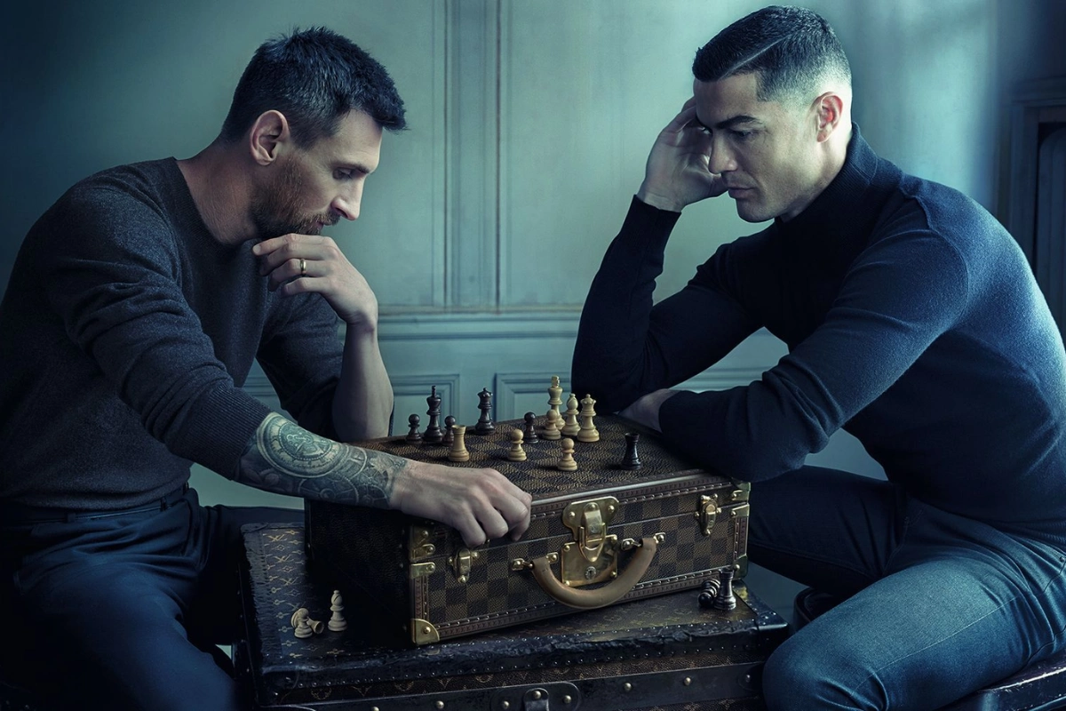 Lionel Messi and Cristiano Ronaldo for Louis Vuitton 2022 Annie Leibovitz 8