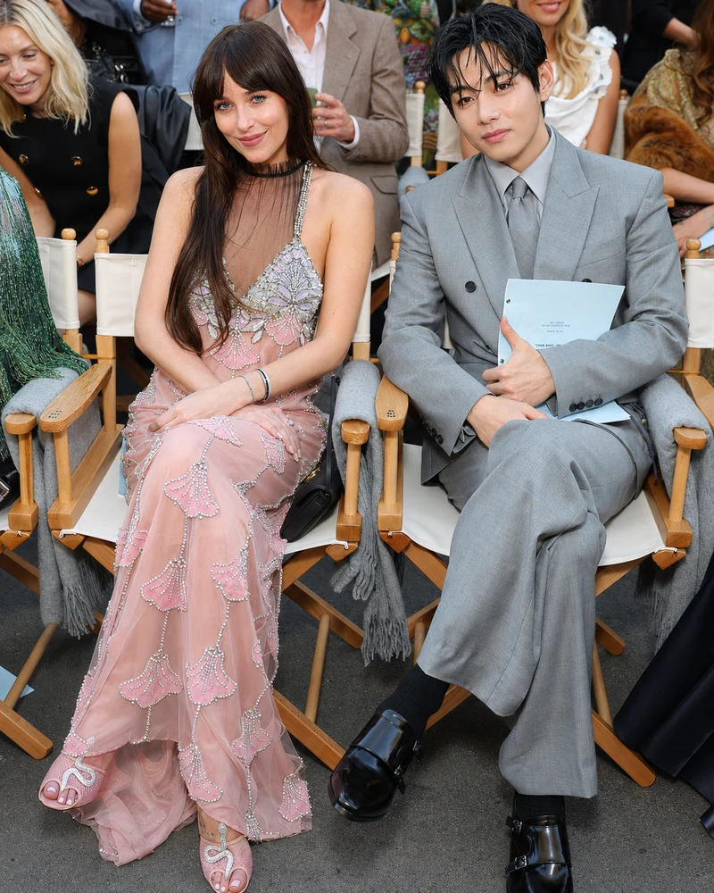 Dakota Johanson and BTS's V conquest of art 6