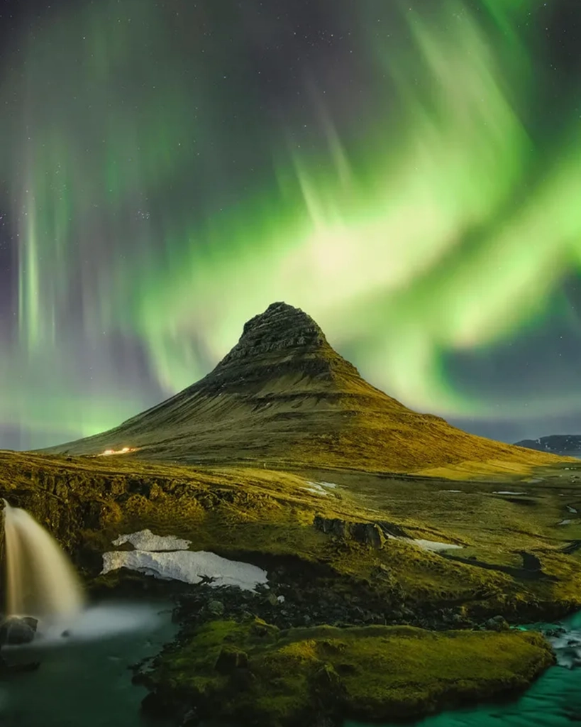 Basking In Ice Light In Iceland