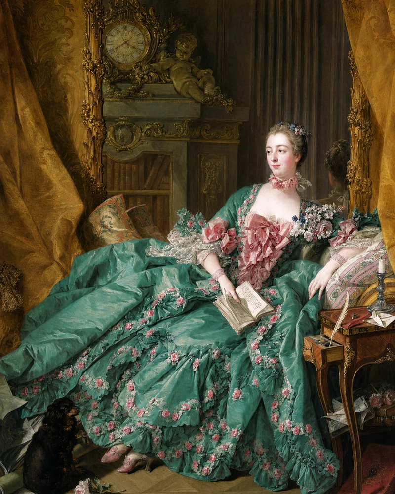 Madame de Pompadour Rococo style