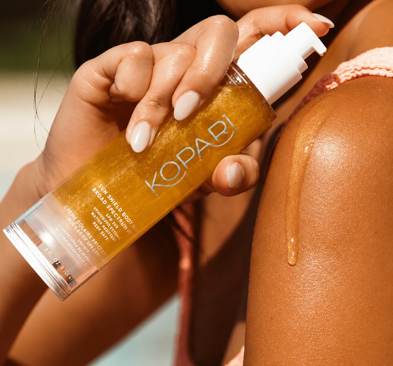 Kopari Sun Shield Body Glow Gel Lightweight Body Sunscreens Kopari Sun Shield Body Glow Gel