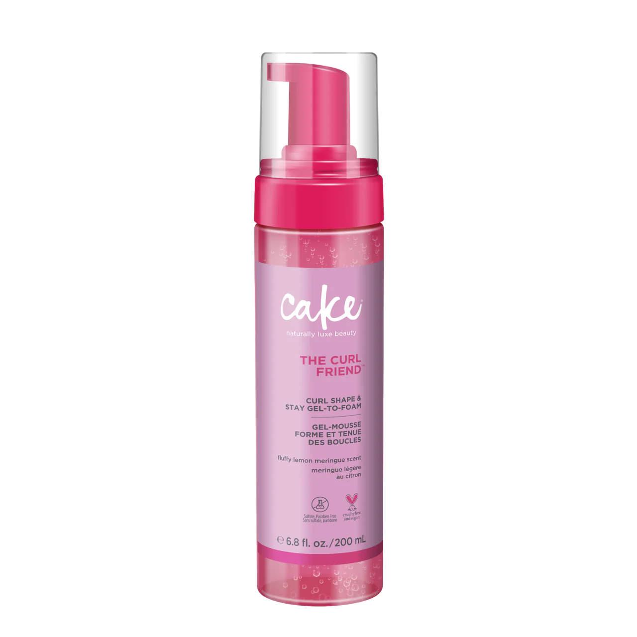 Cake Beauty The Curl Friend Curl Shape & Stay Gel-to-Foam Sleek hair Cake Beauty The Curl Friend Curl Shape & Stay Gel-to-Foam