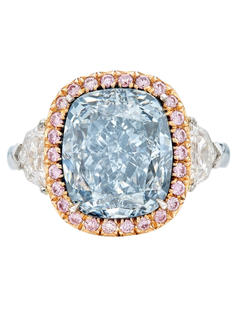 Fancy Grayish Blue Diamond, Colored Diamond and Diamond Ring colorful gems