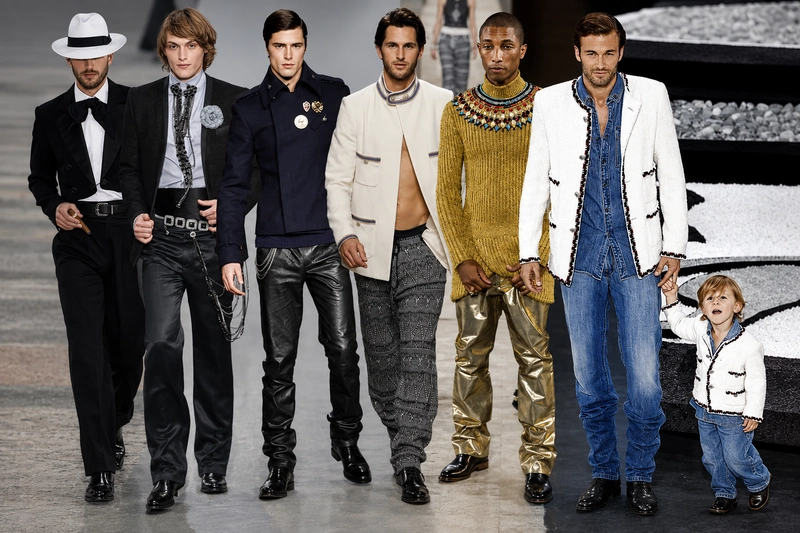 Chanel menswear looks by Karl Lagerfeld Chanel Bought A Charvet Shirt. Then The Whole Store 6