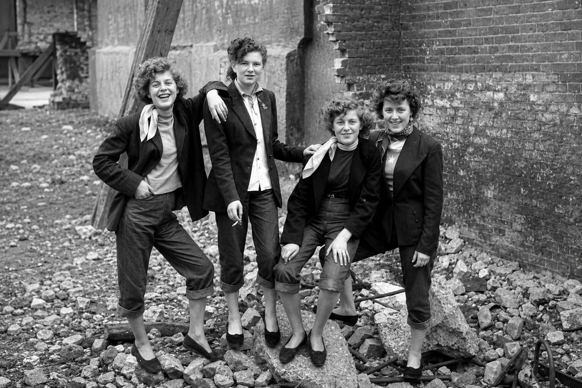 The Last of the Teddy Girls, 1955 by Ken Russell Teddy Girl style