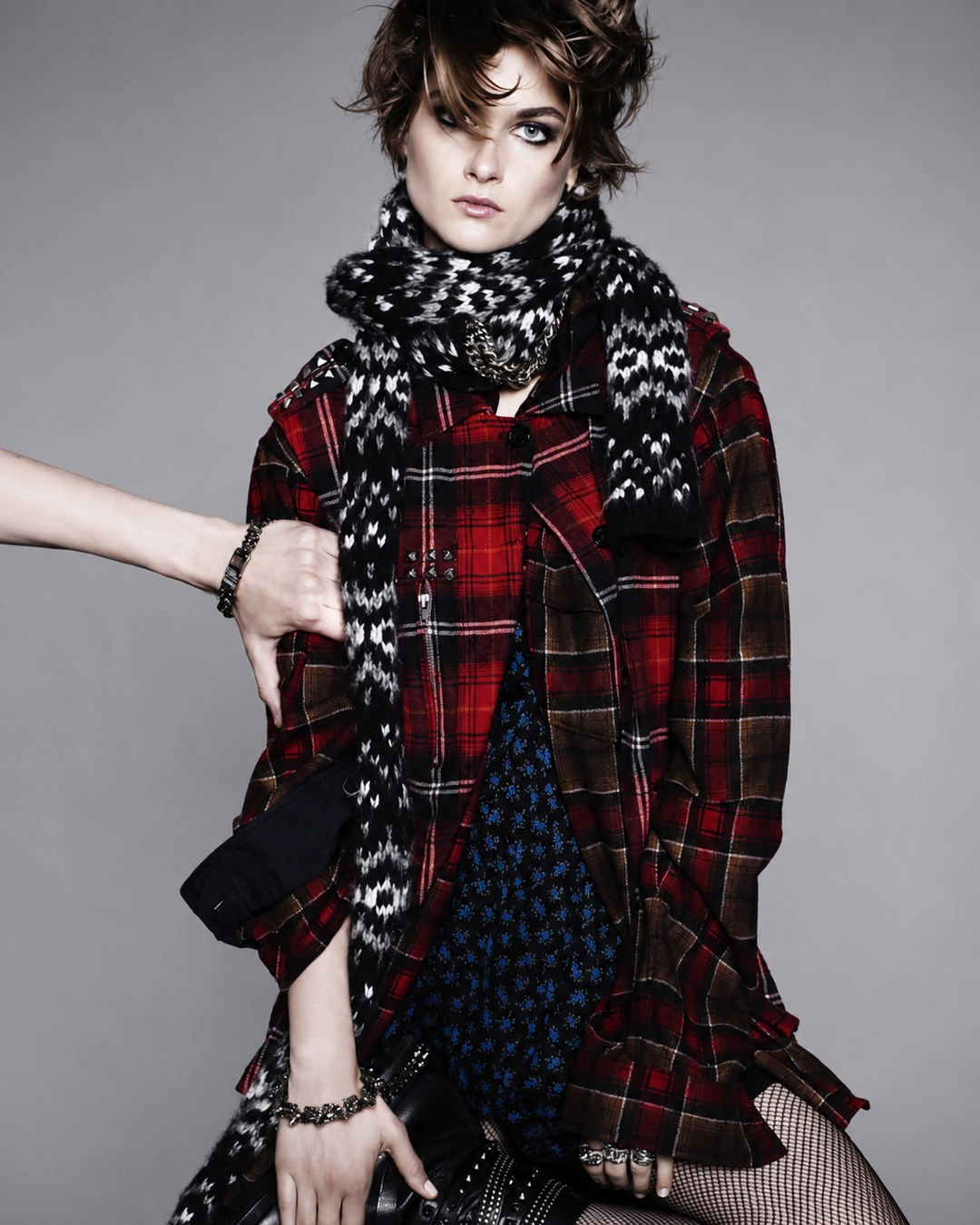 Edie Campbell flannel fabric c