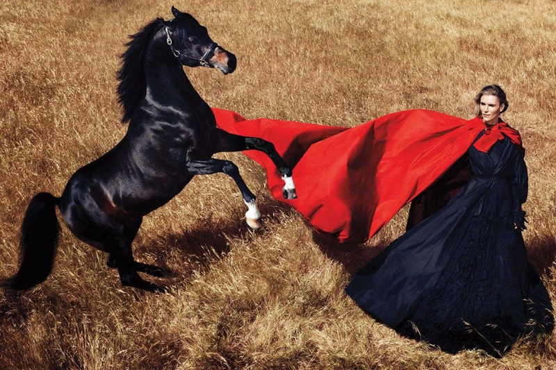 Harper's Bazaar US, October 2013 Pre-Fall Capes Remember Their Old Power 1