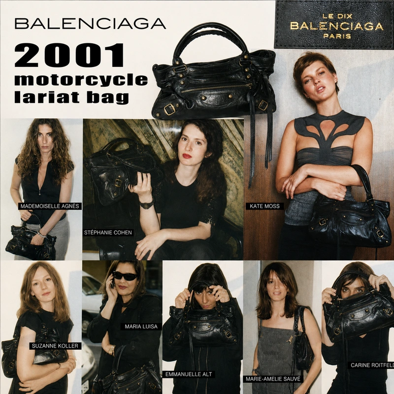 2001 Balenciaga Motorcycle Lariat bag Nicolas Ghesquière Chose Fashion Before Fashion Chose Him 23