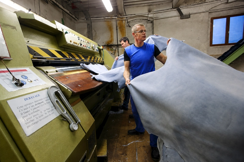 Industrial shaving machine (dérayage) Suede Fabric: From Ancient Hide to Runway 5