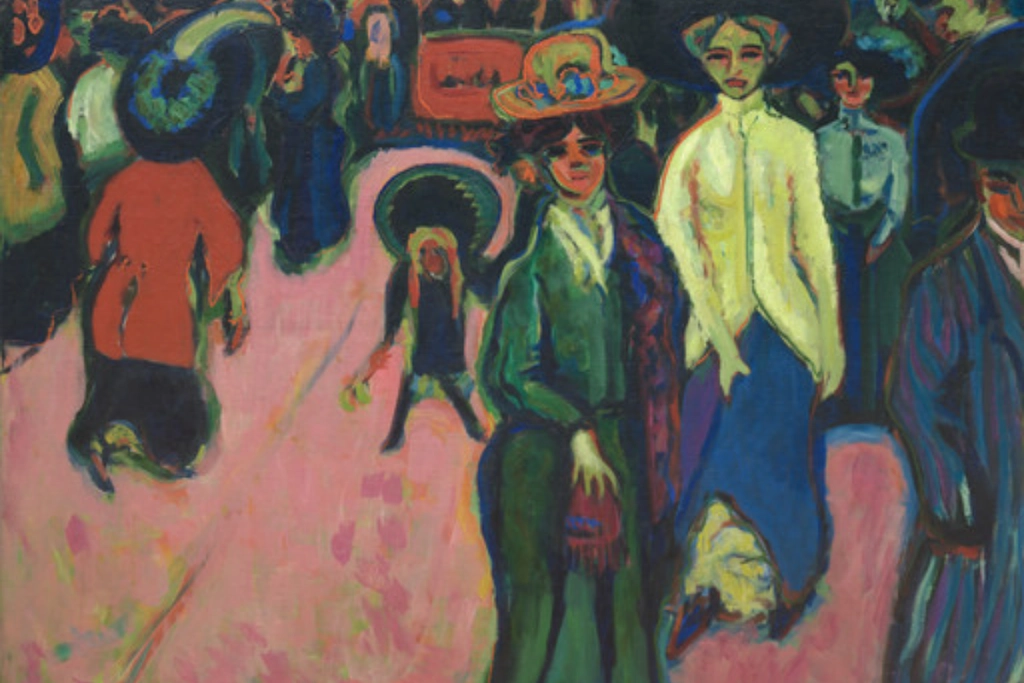 Ernst Ludwig Kirchner, Street, Dresden, 1908 (reworked 1919; dated on painting 1907) Expressionism