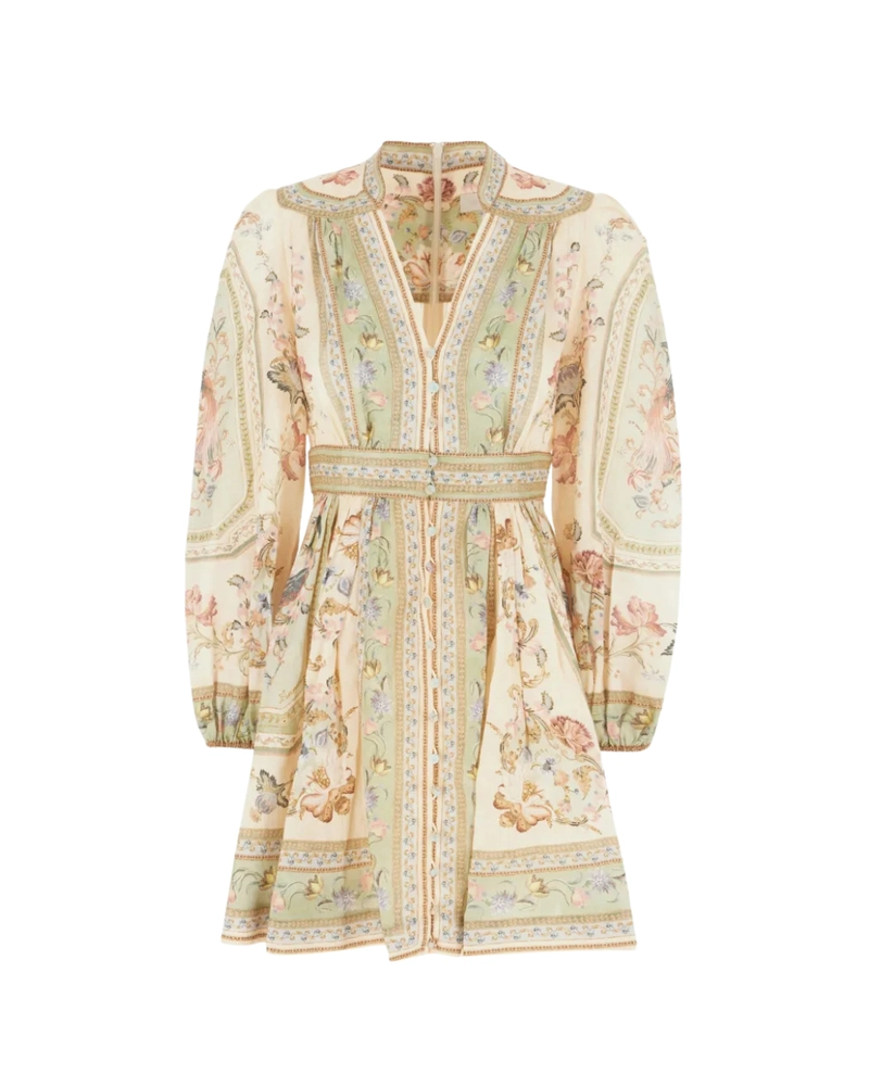 Zimmermann Linen Dress Golden Getaway