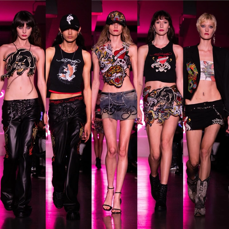 Ed Hardy 2024 runway Ed Hardy Is Back. Are We Messy Again? 11