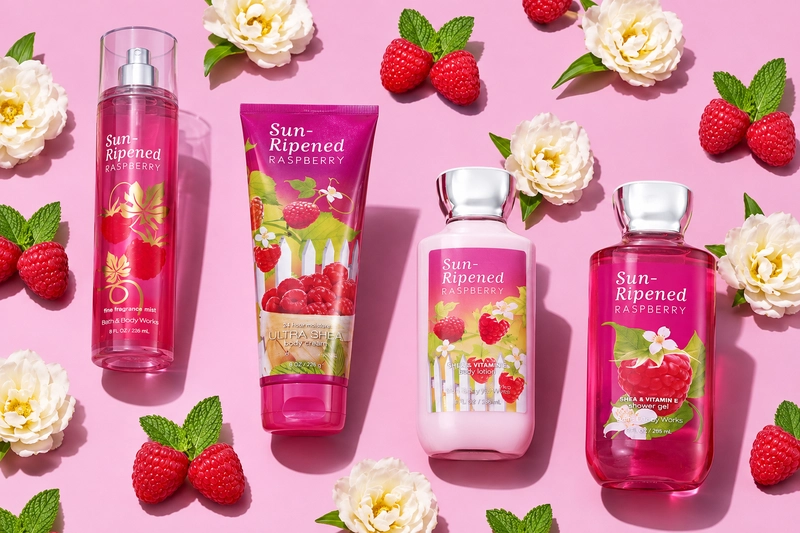 Bath & Body Works Sun-Ripened Rasberry Bath & Body Works Taught America How to Smell 6