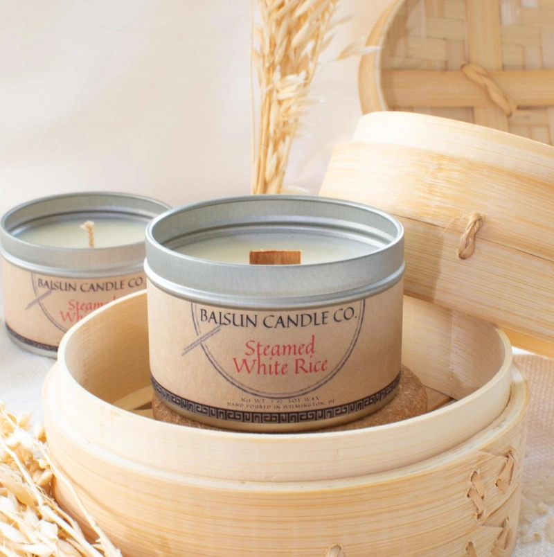 BaiSun Candle Co. Steamed White Rice Candle Rice Fragrance Is the New Way to Wear Comfort 6
