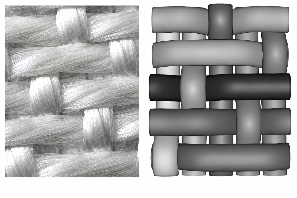 satin fabric microscopic and its geometry model satin fabric 3