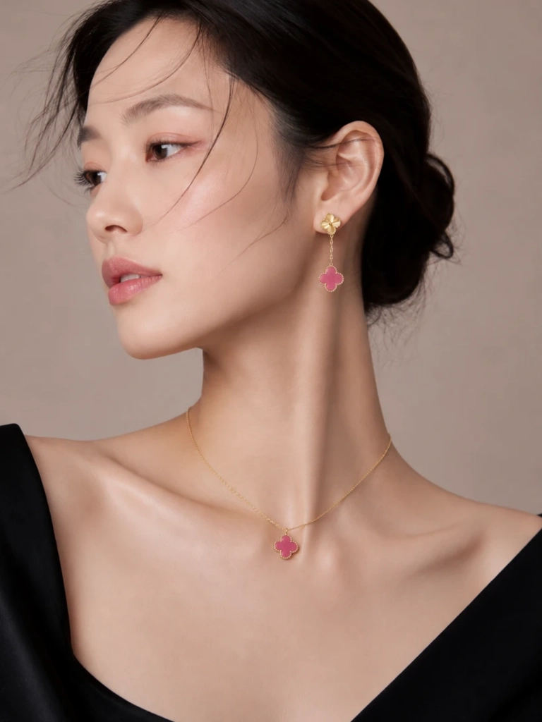 Pink Alhambras Are The Next Best Luxury Jewelry For Everyday
