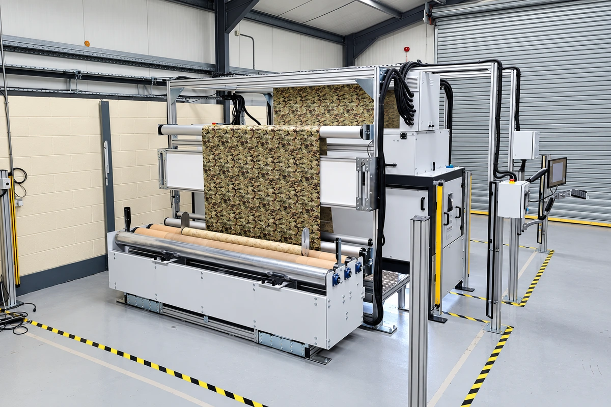 Quality inspection after printing camouflage fabric 6
