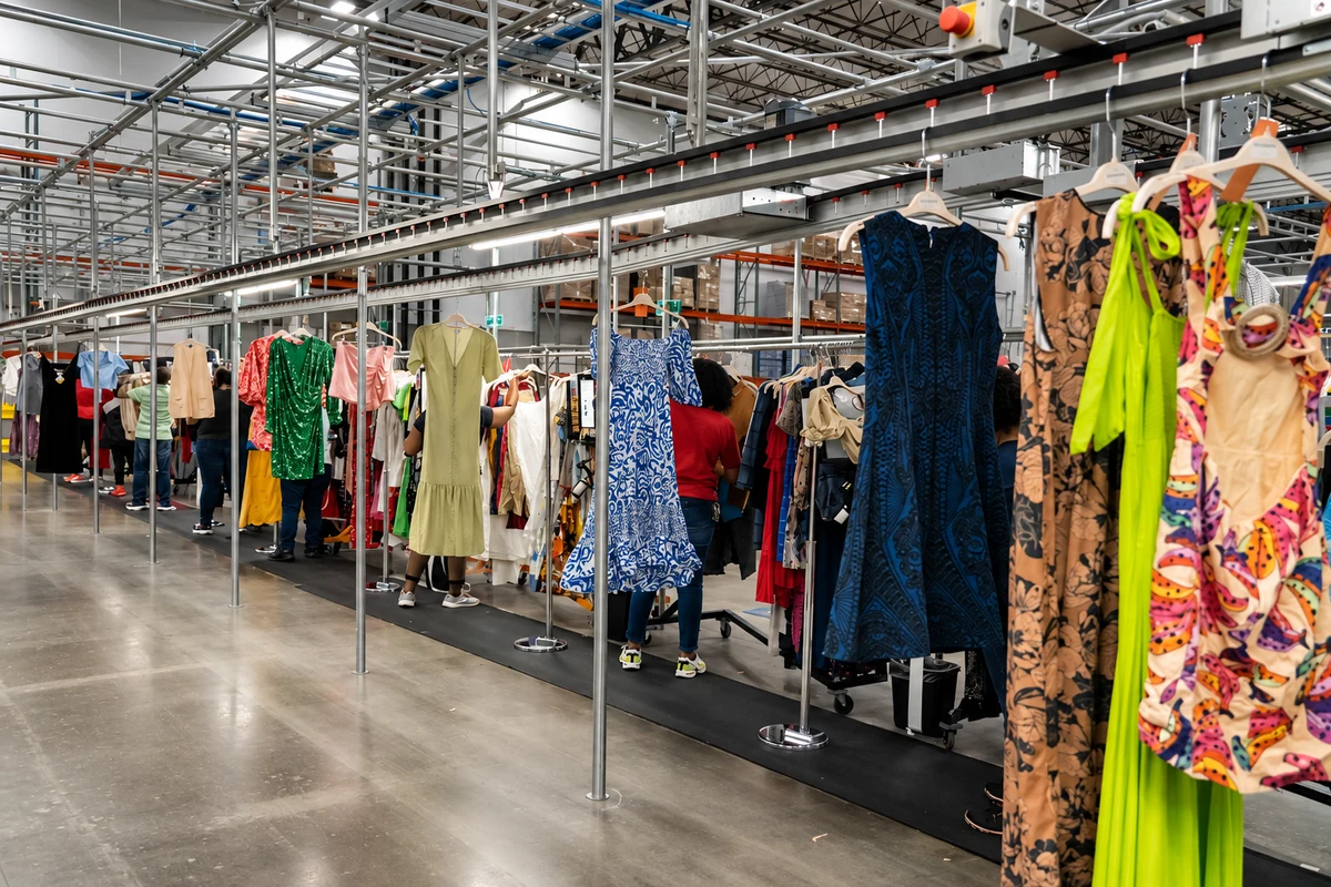 Rent the Runway warehouse green fashion 7