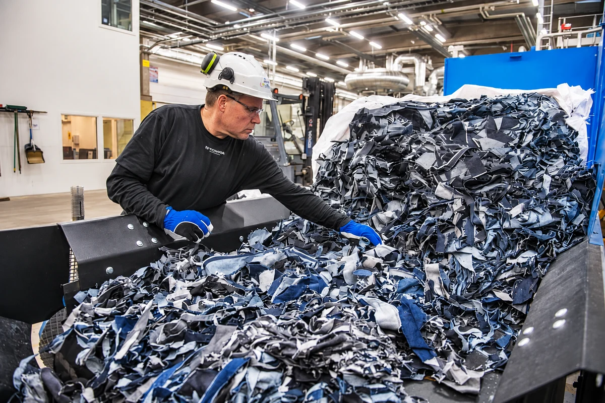 Textile recycling facility green fashion