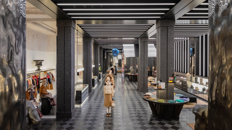 Moncler unveiled its 23,680-square-foot Fifth Avenue flagship on September 10, making the New York location the largest store in the brand’s global network. Retail Boom in New York 3