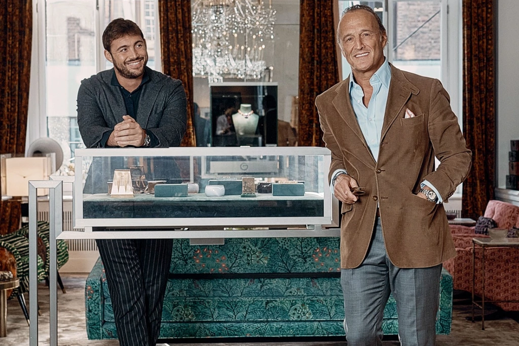 Glenn Spiro and his son, Joe Spiro, who has been closely involved with the jewelry boutique since 2017 high jewelry