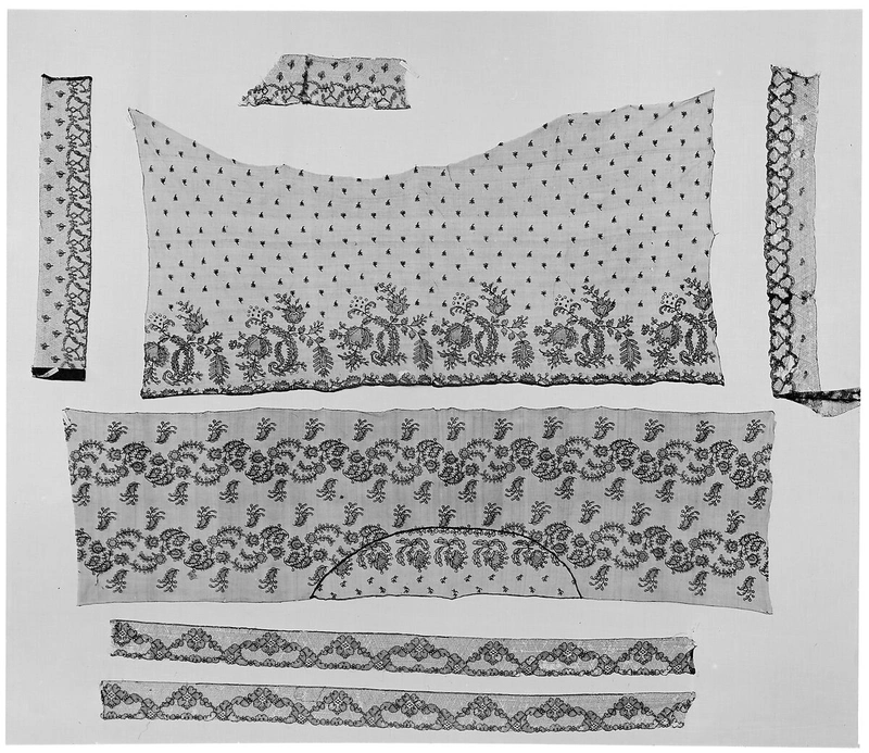 French veil, 1850 Silk Mesh Fabric 8
