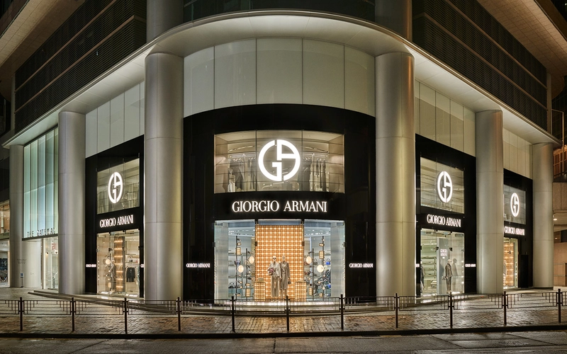 Giorgio Armani flagship boutique located on Canton Road in Tsim Sha Tsui, Kowloon, Hong Kong The Armani Empire Must Learn to Defy Its Founder 3