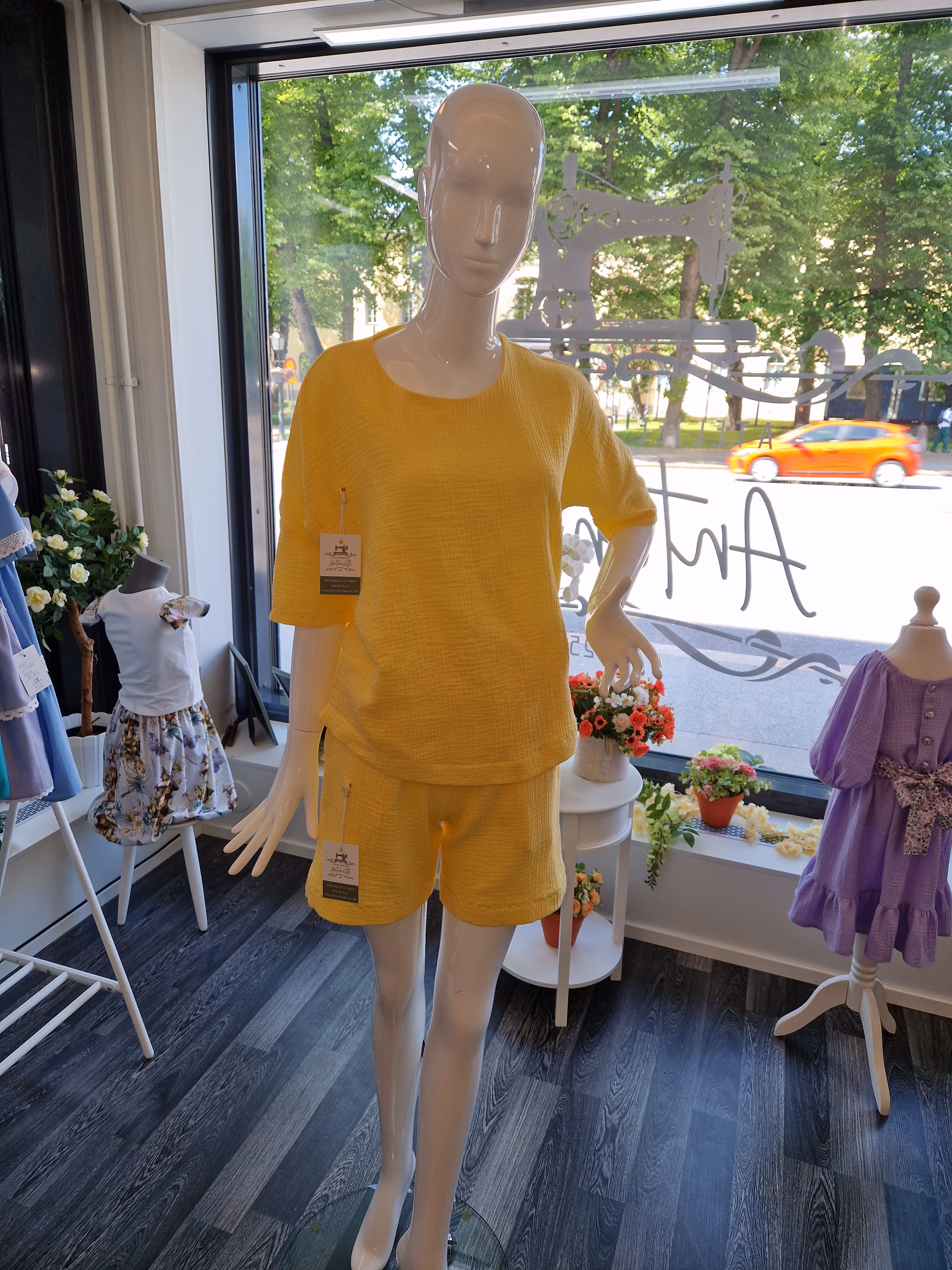 image of a tailor's mannequin and patterns