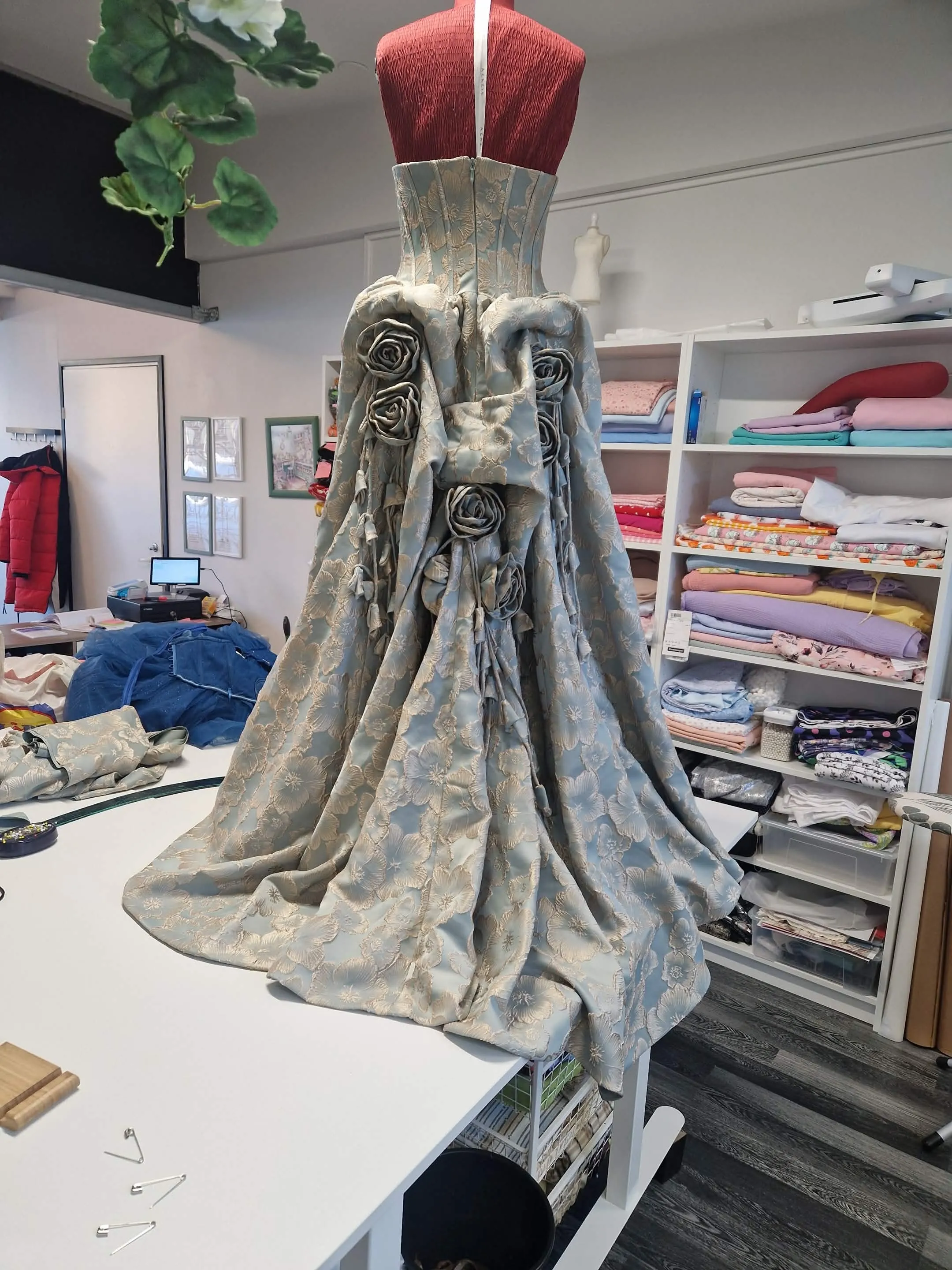 image of a tailor's mannequin and patterns