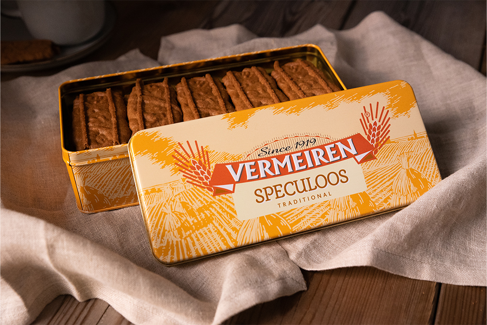 Vermeiren Traditionele Speculoos in gele blikdoos