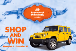 Shop and Win a Jeep Wrangler