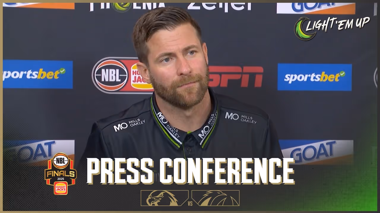 Josh King Press Conference vs Illawarra Hawks (Game 1 Playoff, NBL25 Finals)