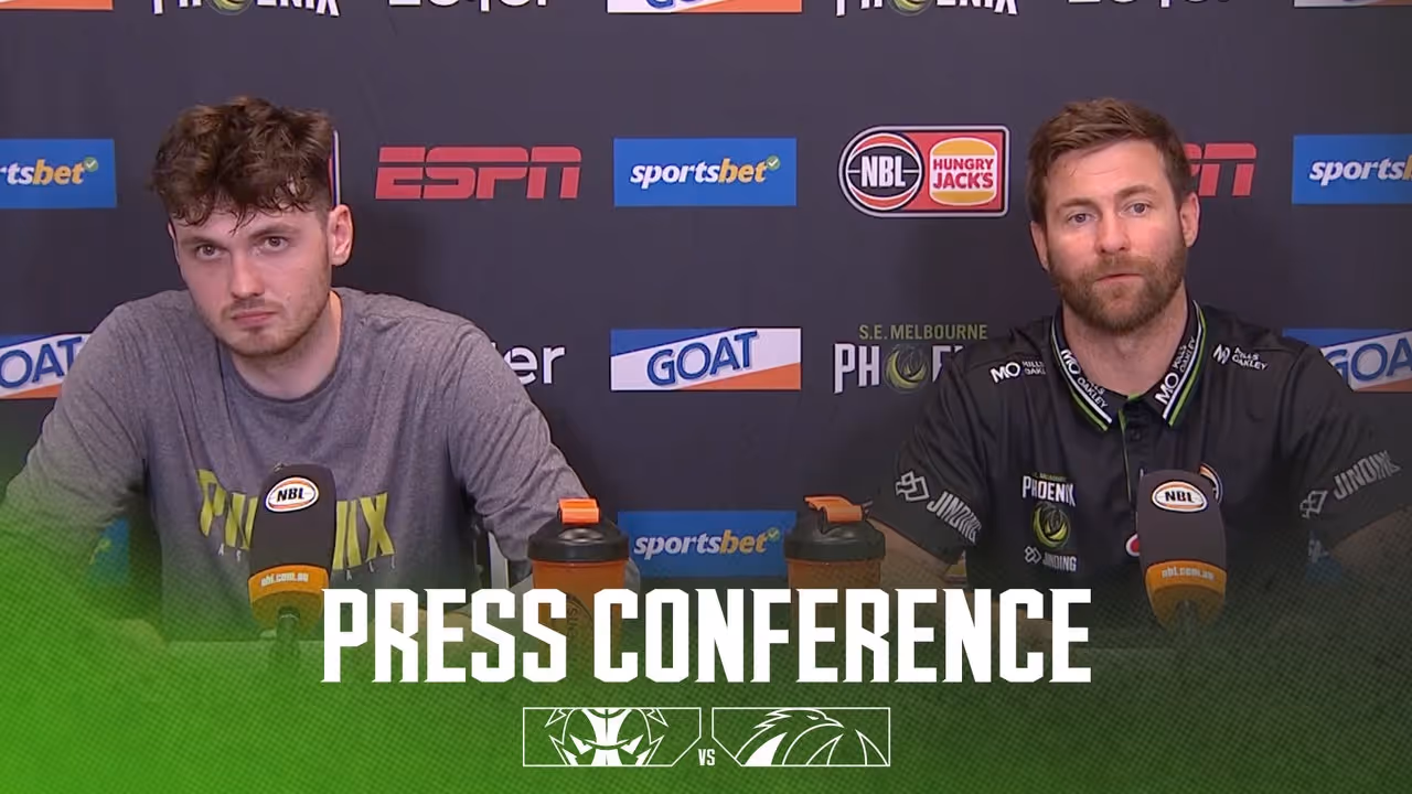 Josh King & Matt Hurt Press Conference vs Tasmania JackJumpers (Round 15, NBL25)