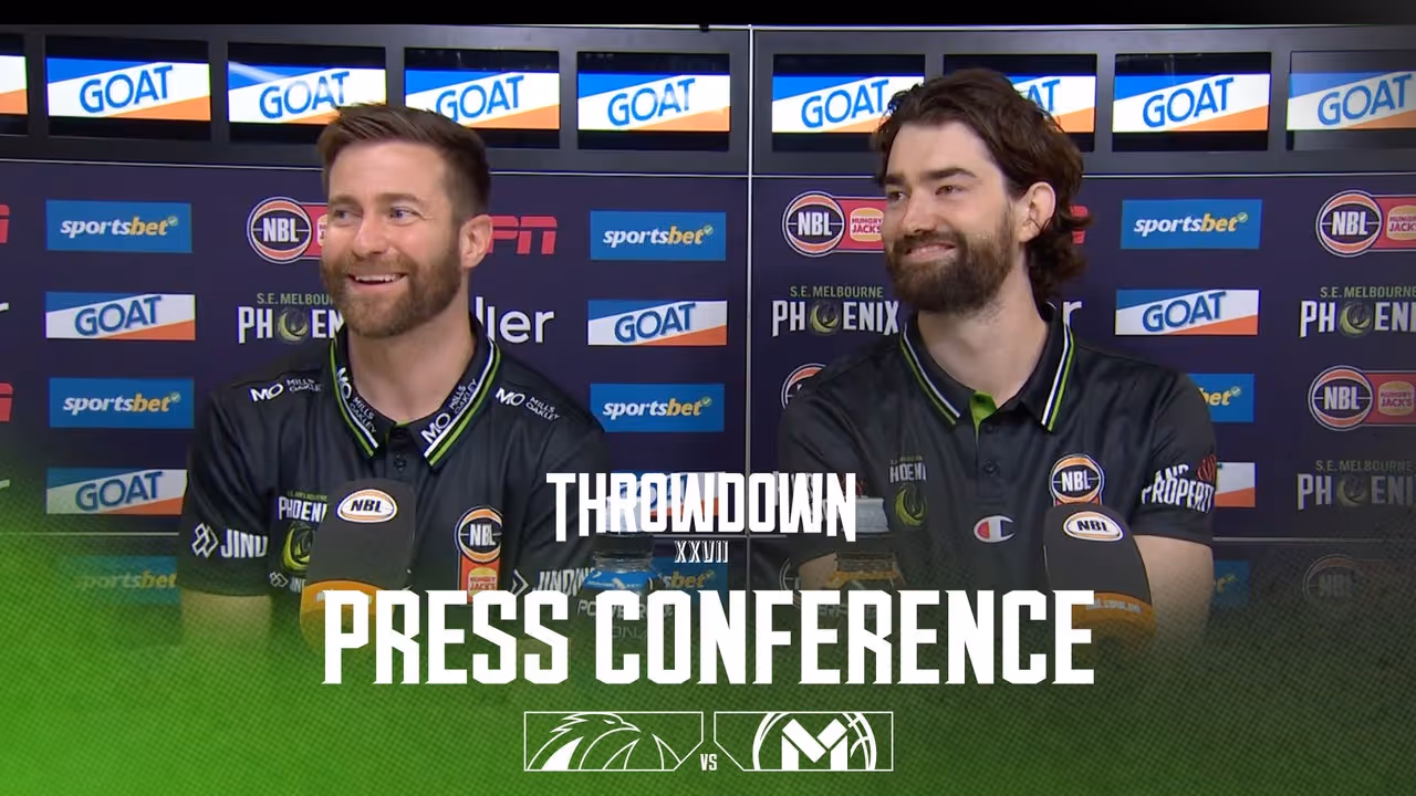 Josh King & Jordi Hunter Press Conference vs Melbourne United (Round 12, NBL25)