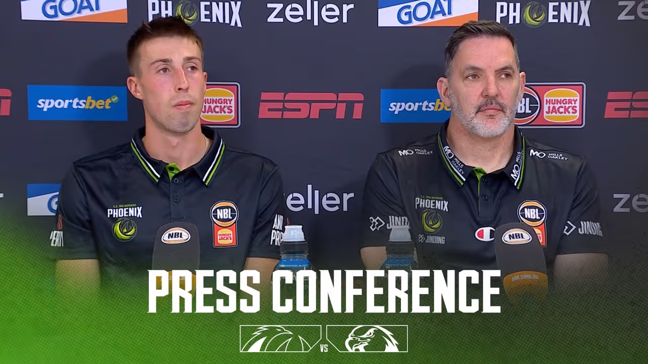 Sam Mackinnon & Joe Wieskamp Press Conference vs Illawarra Hawks (Round 6, NBL25)