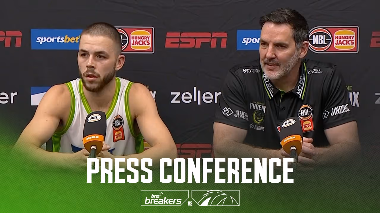 Sam Mackinnon & Ben Ayre Press Conference vs New Zealand Breakers (Round 6, NBL25)