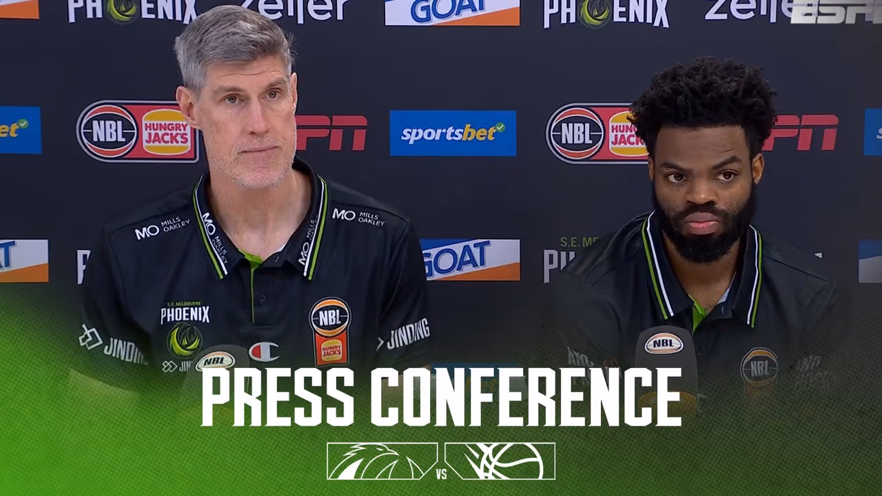 Mike Kelly & Derrick Walton Jr Press Conference vs Brisbane Bullets (Round 4, NBL25)