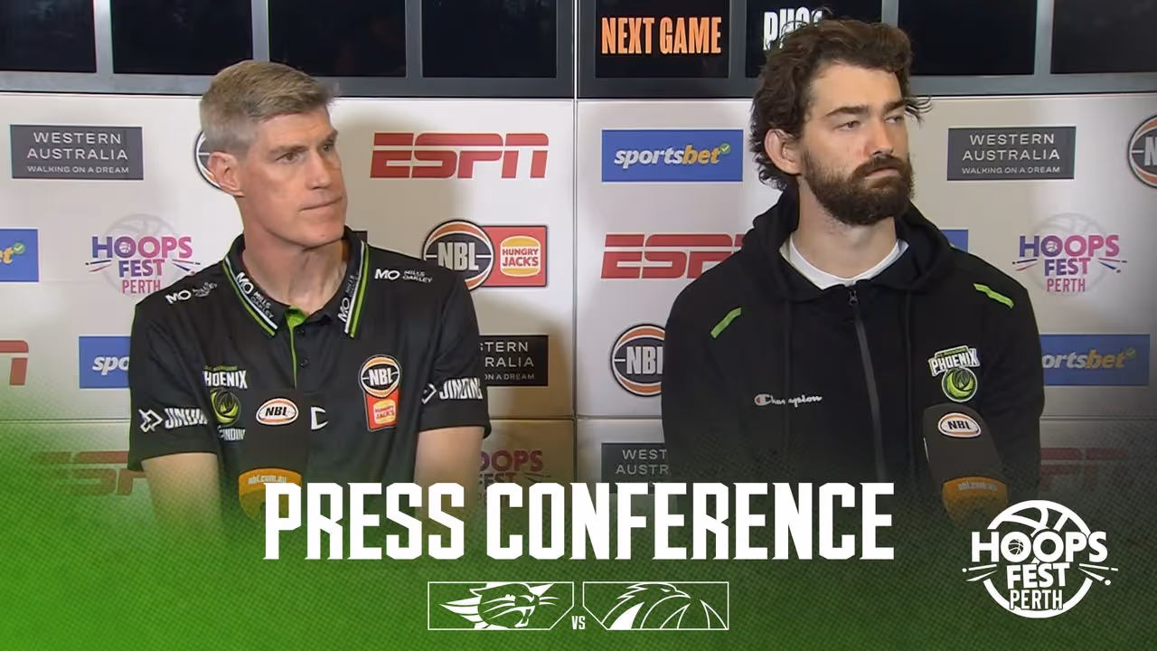 Mike Kelly & Jordi Hunter Press Conference vs Perth Wildcats (Round 1, NBL25)