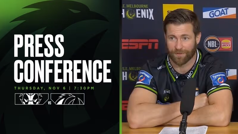 Josh King and Malique Lewis press conference vs Tasmania JackJumpers (Round 8, NBL26)