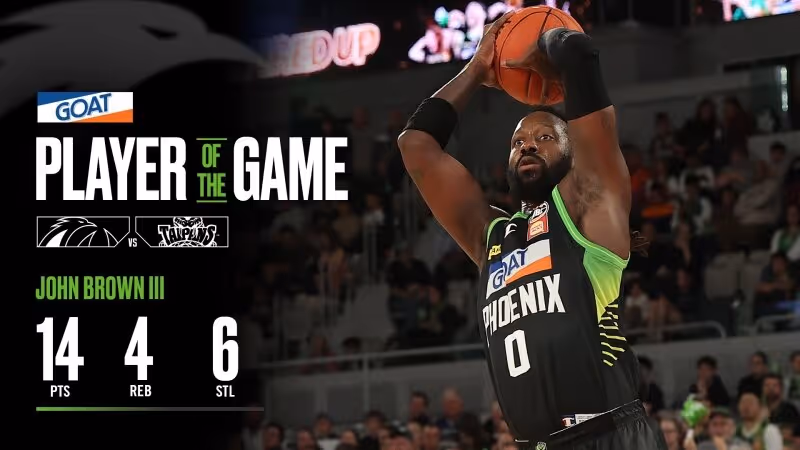 GOAT Player of the Game - John Brown III (Round 1 vs Taipans, NBL26)