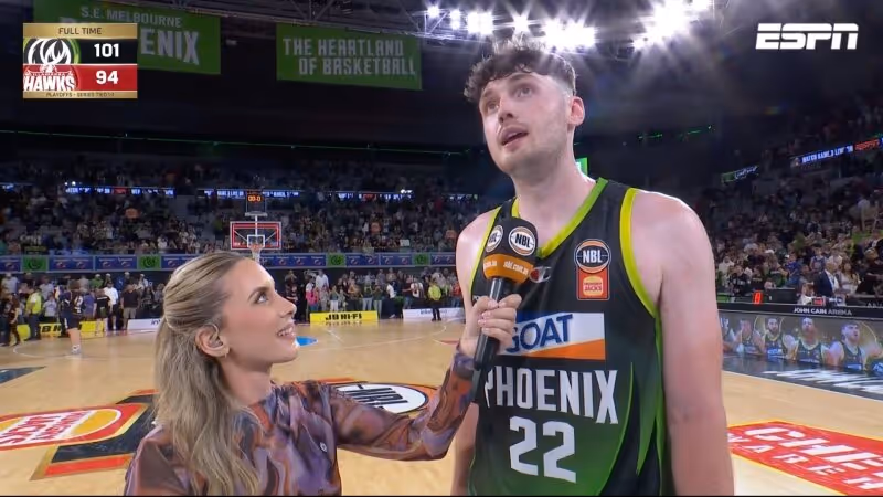 Matt Hurt Post-Game Interview vs Hawks (Playoff Game 2, NBL25 Finals)