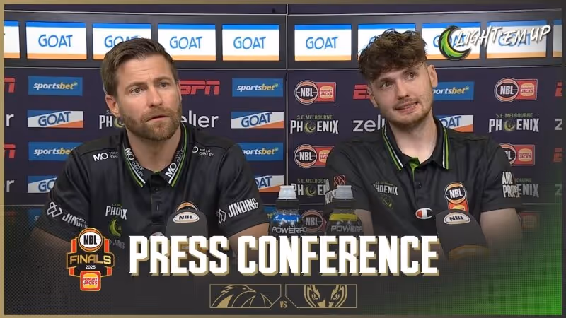 Josh King & Matt Hurt Press Conference vs Adelaide 36ers (Play-In, NBL25 Finals)