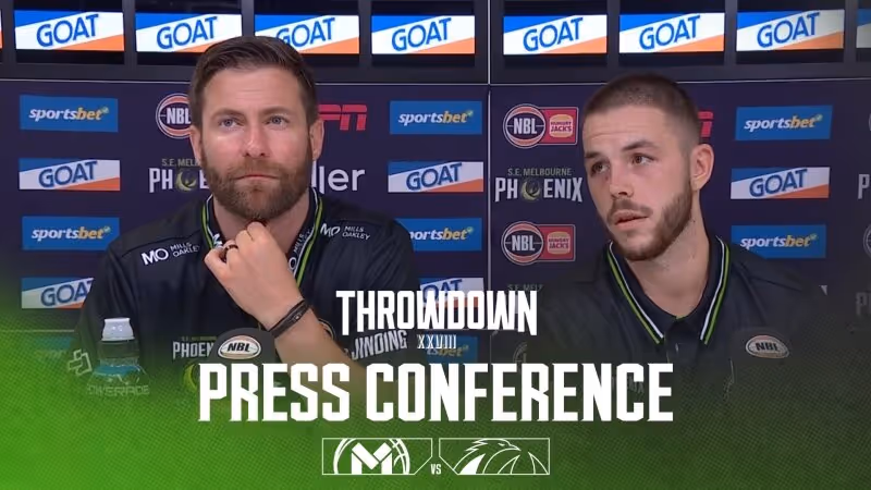 Josh King and Ben Ayre Press Conference vs Melbourne United (Round 20, NBL25)