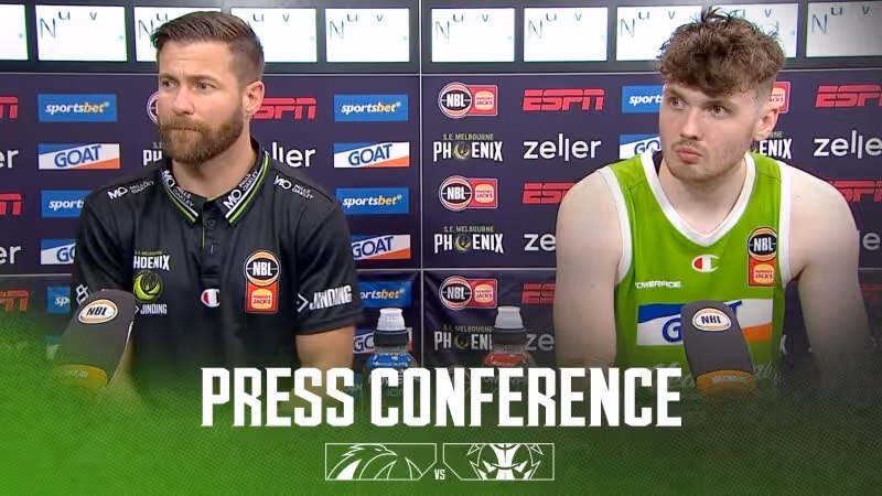 Josh King & Matt Hurt Press Conference vs Tasmania JackJumpers (Round 18, NBL25)