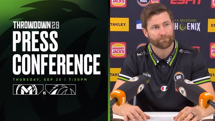 Josh King Press Conference vs Melbourne United (Round 2, NBL26)