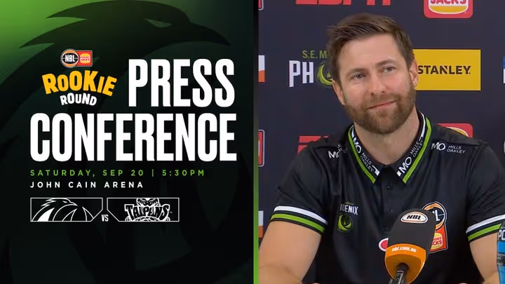 Josh King & Angus Glover Press Conference vs Cairns Taipans (Round 1, NBL26)