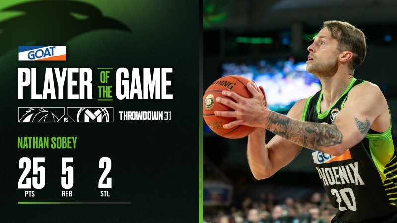 GOAT Player of the Game - Nathan Sobey (Round 11 vs United, NBL26)