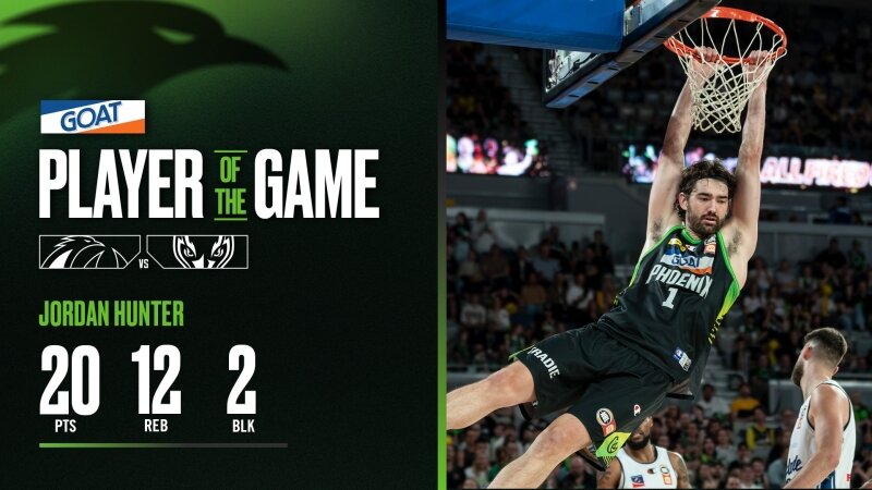 GOAT Player of the Game - Jordan Hunter (Round 10 vs 36ers, NBL26)