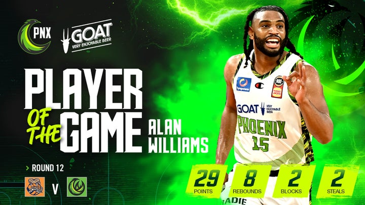 GOAT Player of the Game - Alan Williams (Round 12 vs Taipans, NBL24)