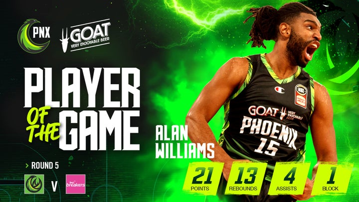 GOAT Player of the Game - Alan Williams (Round 5 vs NZ, NBL24)